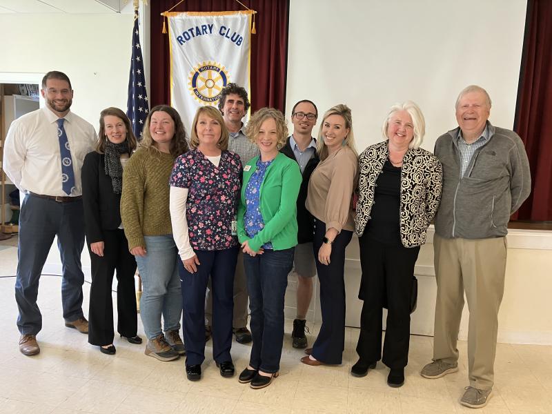 The Camden Rotary Club honored this year's recipients of charitable grants during a recent meeting. 