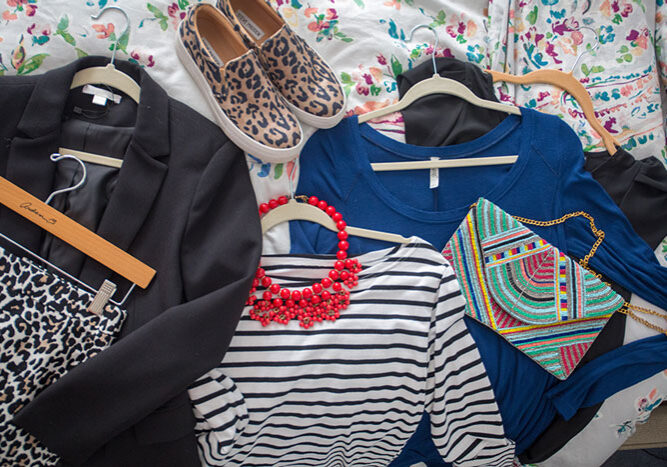 Clothes for consignment photo by Kristin Hardwick